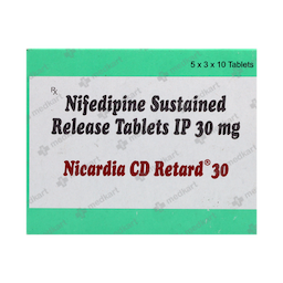 NICARDIA CD RETARD 30MG TABLET 10'S