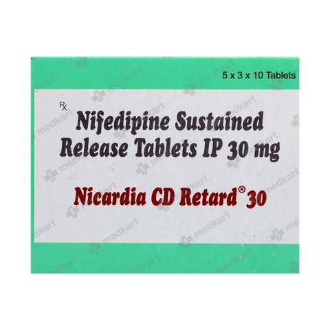 NICARDIA CD RTD 30MG TABLET 10'S