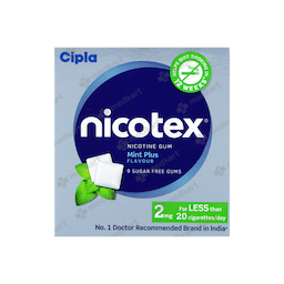 NICOTEX 2MG MINT PLUS TABLET 12'S