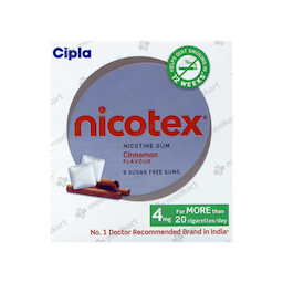 NICOTEX 4MG CINNAMON TABLET 9'S