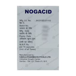 NOGACID 20MG CAPSULE 15'S