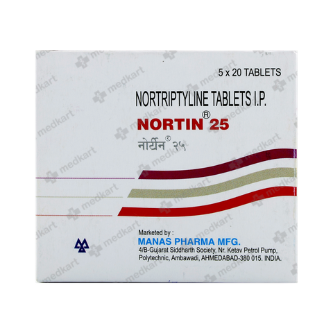 NORTIN 25MG TABLET 20'S