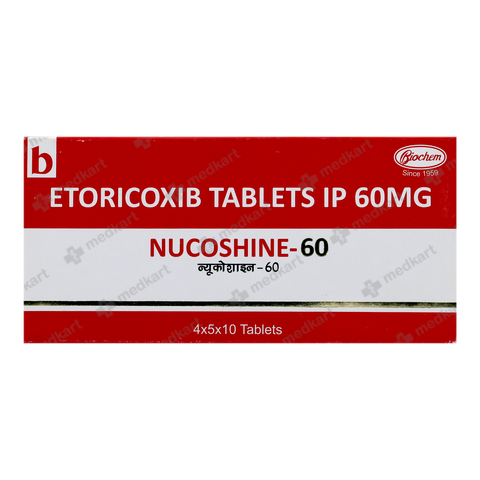 NUCOSHINE 60MG TABLET 10'S