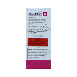 OLMESTAN 20MG TABLET 10'S