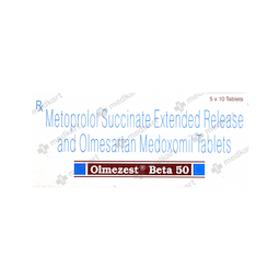 OLMEZEST BETA 50MG TABLET 10'S