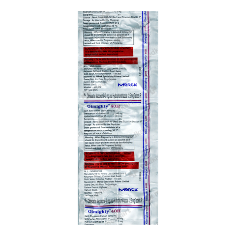 OLMIGHTY H 40MG TABLET 10'S