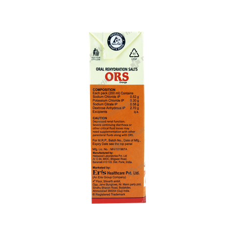 ORS ORANGE LIQUID 200ML