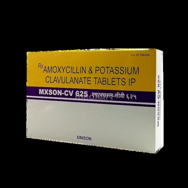 MXSON CV 625MG TABLET 10'S