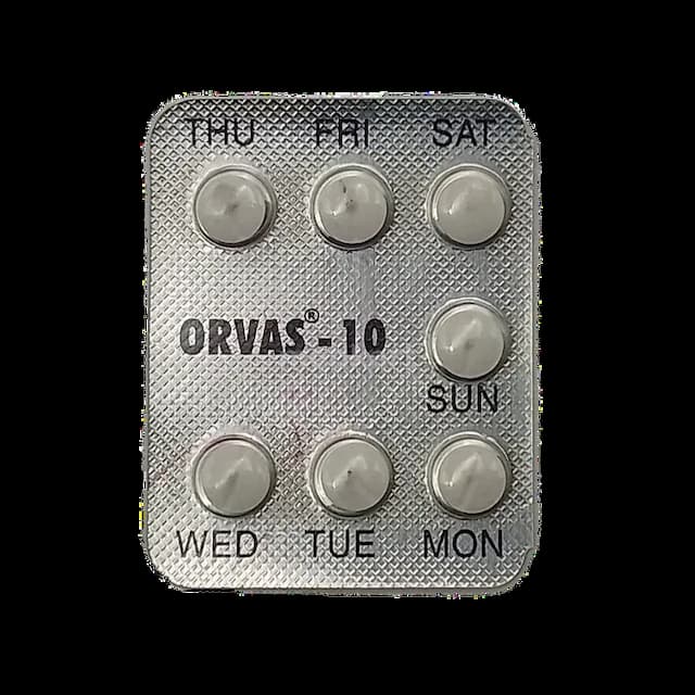 ORVAS 10MG TABLET 7'S